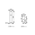 Solárne LED stĺpikové svietidlo KANLUX 25761 SOBI PV 50