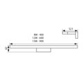 Kúpeľňové nástenné LED svietidlo ASTEN LED IP44 15W-NW