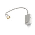 RENDL VERSA nástenná matný nikel 230V LED 3W 40° 3000K