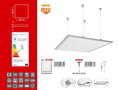 Stropný LED panel Ecolite ZEUS LED-GPL44-45 45W, 3800lm, 600x600