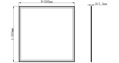 Stropný LED panel 600x600 SINCLAIR PL 595940 NW 40W 3600lm