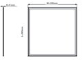 Stmievateľný LED panel SMART 600x600 SINCLAIR PLS 595940 40W 4000lm