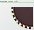 3D LED páska SMD3528,120 LED/m, 5m 48W IP20 750lm/m