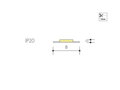 LED páska PANLUX 24V NW SMD3015 5m 6W/m IP20 730lm/m