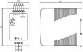 Spínaný zdroj na DIN Mean Well MDR-100-12 12VDC 100W