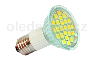 LED žiarovka NEXTEC E27 JDR 24xSMD 5050 4,8W 300lm 230V, studená  / teplá biela