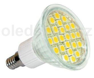 LED žiarovka NEXTEC E14 24xSMD 5050 4,8W 300lm 230V, studená /teplá biela