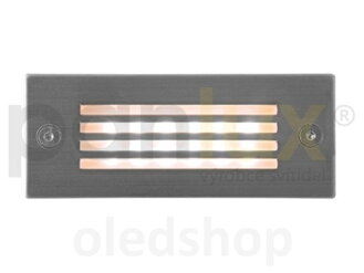 Zápustné nerez svietidlo PANLUX INDEX GRILL 12 LED, IP54, Teplá biela/Studená biela