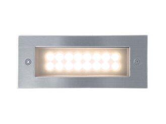 Zápustné nerez svietidlo PANLUX INDEX 16 LED A, IP54, Teplá biela/Studená biela