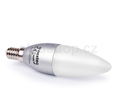 LED žiarovka NEXTEC E14 3W 270-300lm 230V, tepla/studená biela
