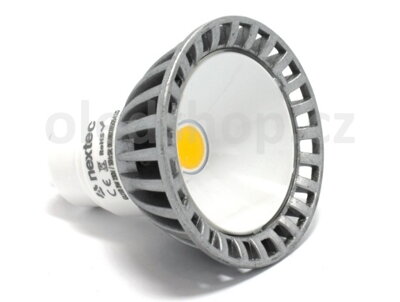 LED žárovka NEXTEC GU10 COB 3W, 210lm, Teplá bílá