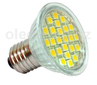 LED žiarovka NEXTEC E27 24xSMD 5050 4,8W 300lm 230V, studená / teplá biela