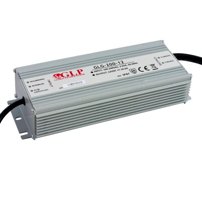 LED napájací zdroj GLP 200W GLG-200-12, IP67