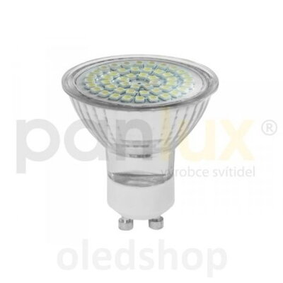 LED žiarovka PANLUX GU10 SMD 48 LED 3,5W Teplá biela