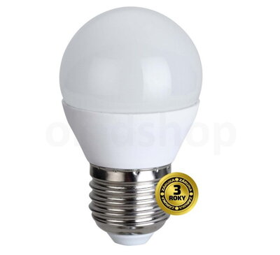 Solight LED žiarovka, miniglobe, 6W, E27, 3000K, 420lm