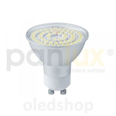 LED žiarovka PANLUX GU10 SMD 60 LED hliník 4W