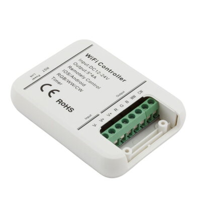 Ovladač pre LED pásky 12/24V, 20A WIFI, pro RGBW, RGB, W, WW/CW