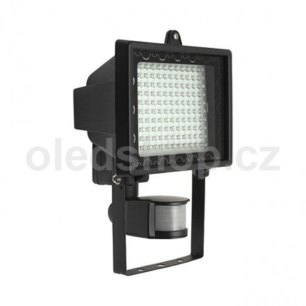 LED reflektor s pohybovým čidlom EGRO LED130PX, 9W, IP44, rám: Biela alebo čierna