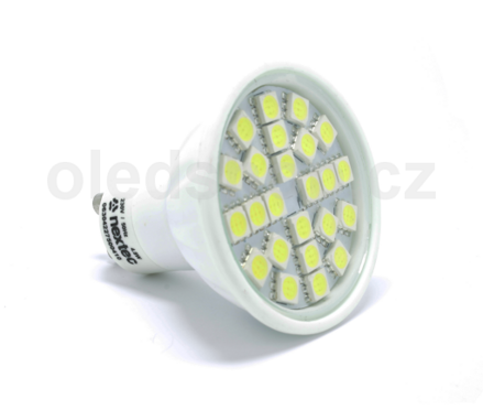 Keramická LED žiarovka NEXTEC NER GU10 SMD 24x5050 4,8W 300lm teplá/studená biela