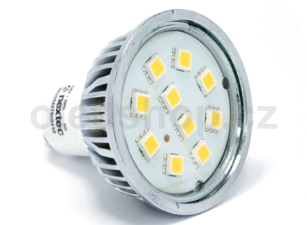 LED žiarovka NEXTEC GU10 SMD 10x6060 5W 350lm, Teplá/studená biela
