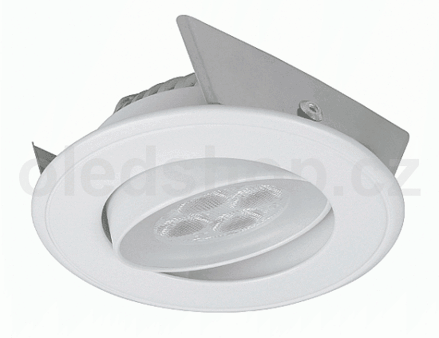 Podhľadové výklopné bodové LED svietidlo SINCLAIR RD 59WWR, 5,9W