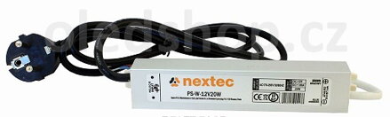 Napájaci zdroj NEXTEC WATERPROOF IP67, 12VDC, 20W