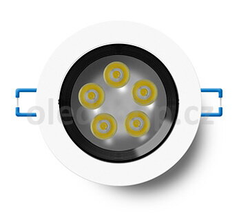 LED podhľadové bodové osvetlenie BLAK 5W (Teplá biela/denná biela)