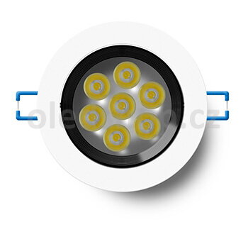 LED podhľadové bodové osvetlenie BLAK 7W (Teplá biela/denná biela)