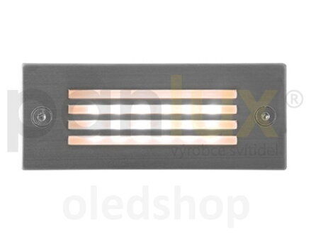 Zápustné nerez svietidlo PANLUX INDEX GRILL 12 LED, IP54, Teplá biela/Studená biela