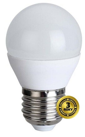 Solight LED žárovka, miniglobe, 6W, E27, 3000K, 420lm