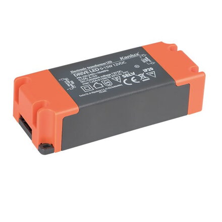 Elektronický transformátor KANLUX DRIVE LED 0-15W, 12VDC