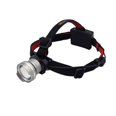 Solight LED čelová lampička SUPER POWER, 900lm, 3x Cree LED, 4x AA