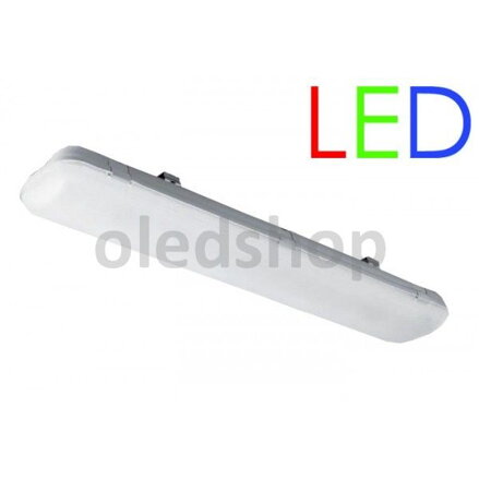 Prachotesné LED svietidlo GTV BETIS 2x18W, 120cm, IP65