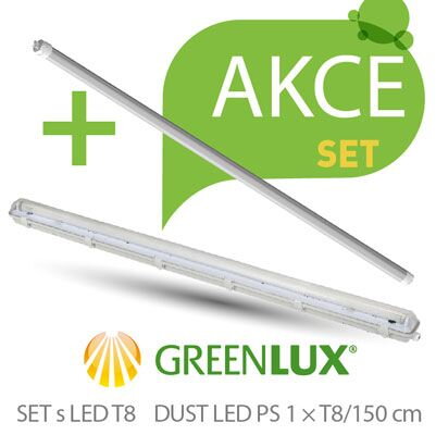 Prachotesné svietidlo SET DUST LED PS 2xT8 150cm IP65