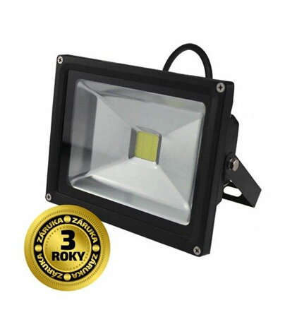 Solight LED vonkajší reflektor, 20W, 1400lm, AC 230V, čierny