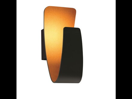 Nástenné dekoračné LED GONDOLA čierno-zlatá 5W 3000K