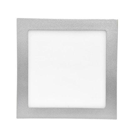 LED podhľadové svietidlo RAFA LED-WSQ-12W/41/STR, 17cm, 12W strieborné