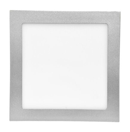 LED podhľadové svietidlo RAFA LED-WSQ-18W/41/STR, 22,5cm, 18W strieborné