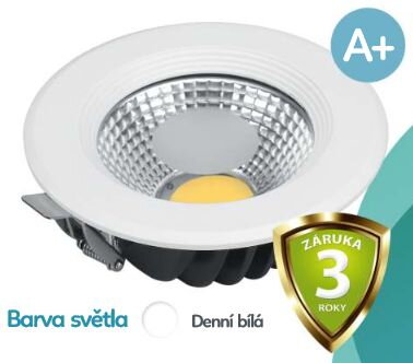 Vstavané svietidlo TESLUX 10W COB 900lm 4000K