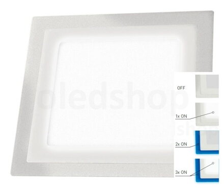 LED podhľadové svietidlo GREENLUXLED DUO VEGA-S White 12W CW/BL