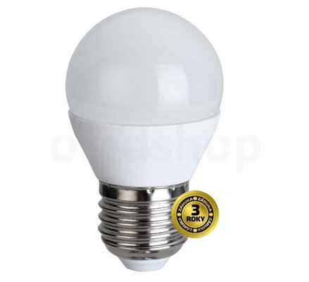 Solight LED žiarovka, miniglobe, 6W, E27, 4000K, 450lm