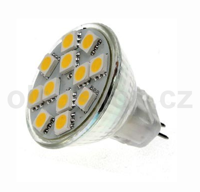 LED žiarovka MAX-LED MR11 12SMD, 2,1W, 145lm