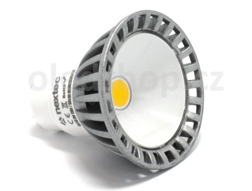 LED žárovka NEXTEC GU10 COB 3W, 210lm, Teplá bílá LED žárovka NEXTEC GU10 COB 3W, 210lm, Teplá bílá