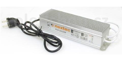 Napájací zdroj NEXTEC WATERPROOF IP67, 12VDC, 150W