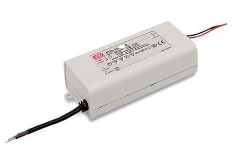 Triakový stmievateľný prúdový zdroj Mean Well PCD-40-700B 700mA 40W Triakový stmievateľný prúdový zdroj Mean Well PCD-40-700B 700mA 40W