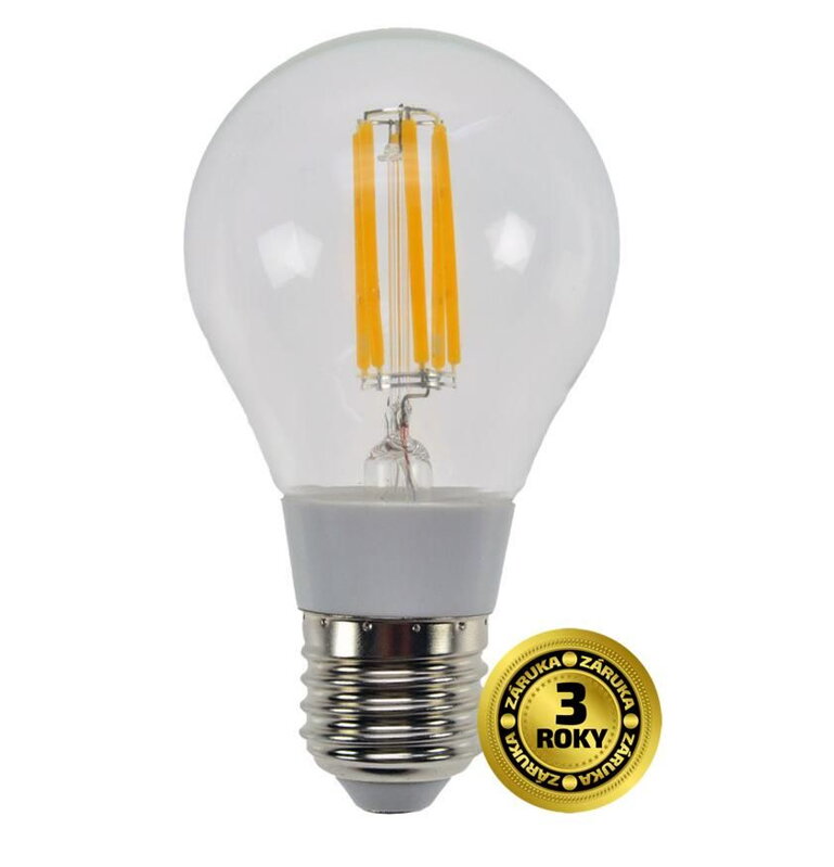 Solight LED žiarovka retro, klasický tvar, 6W, E27, 3000K, 360°, 560lm