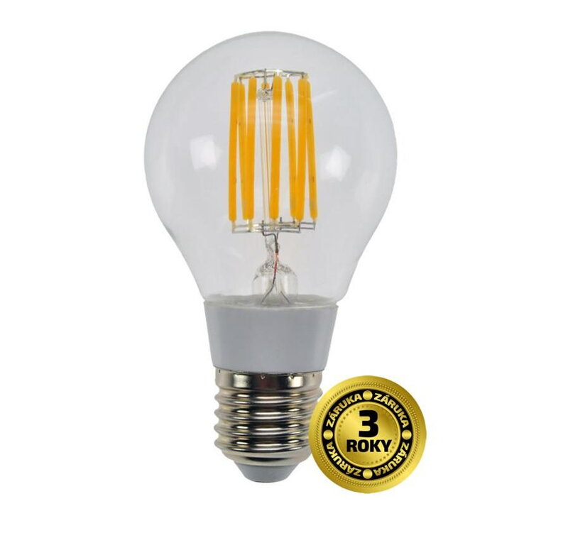 Solight LED žiarovka retro, klasický tvar, 8W, E27, 3000K, 360°, 750lm