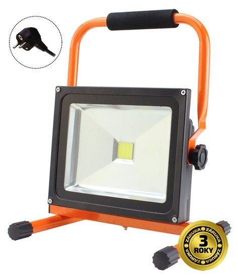 Solight LED vonkajší reflektor so stojanom, 50W, 3500lm, kabel so zástr.,AC230V Solight LED vonkajší reflektor so stojanom, 50W, 3500lm, kabel so zástr.,AC230V