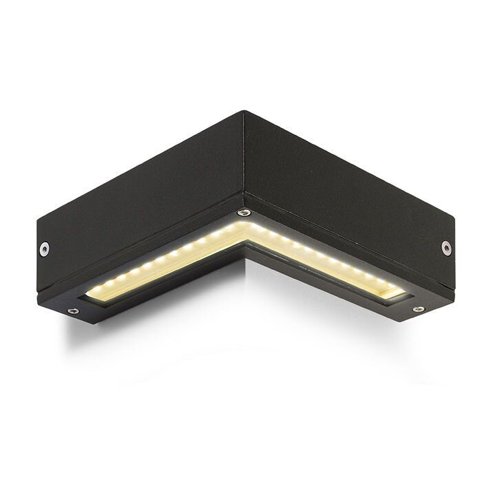 RENDL COIN nástenná čierna 230V/12V LED 25x0.2W IP54