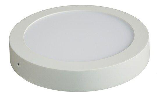 Solight LED panel prisadený, 12W, 900lm, 4000K, guľaté, biele Solight LED panel prisadený, 12W, 900lm, 4000K, guľaté, biele